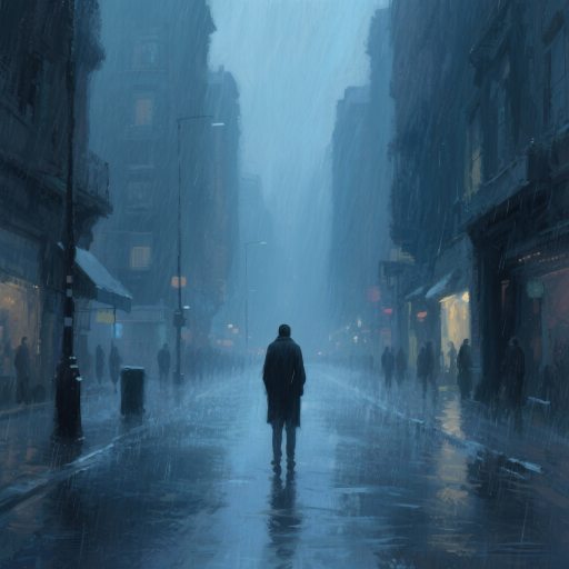雨夜孤影